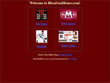 Tablet Screenshot of bloodandbones.com